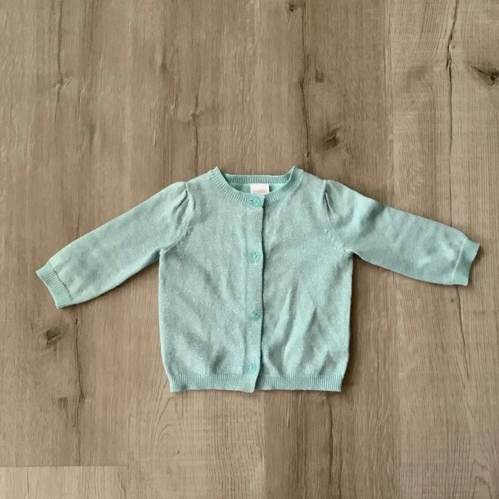 GYMBOREE | Mint | SPARKLE CARDIGAN